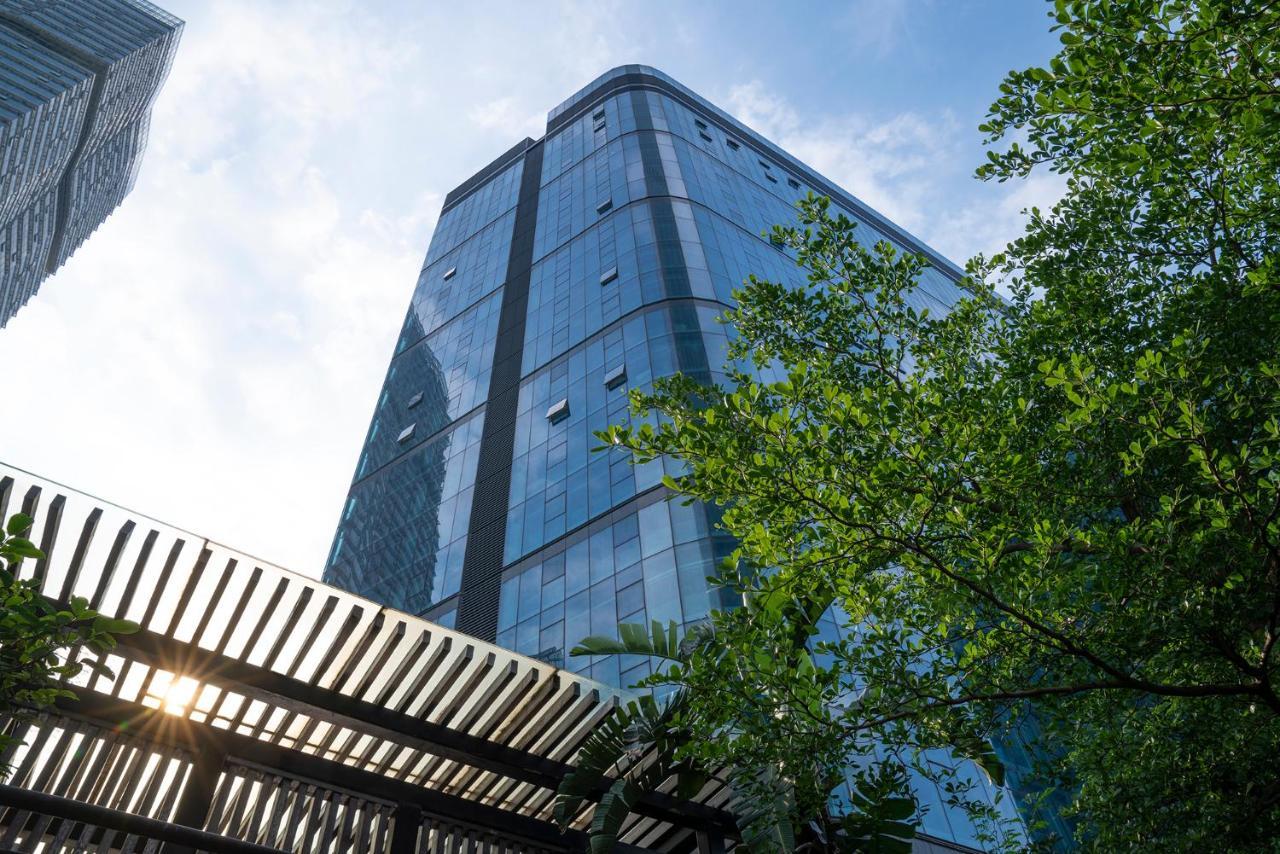 Apartmán Ascott Ifc Kanton Exteriér fotografie
