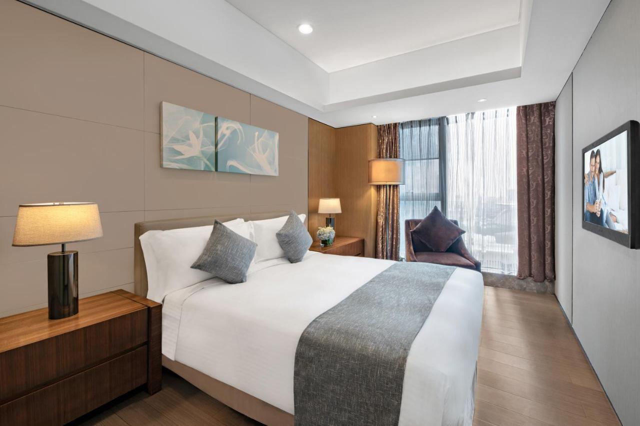 Apartmán Ascott Ifc Kanton Exteriér fotografie