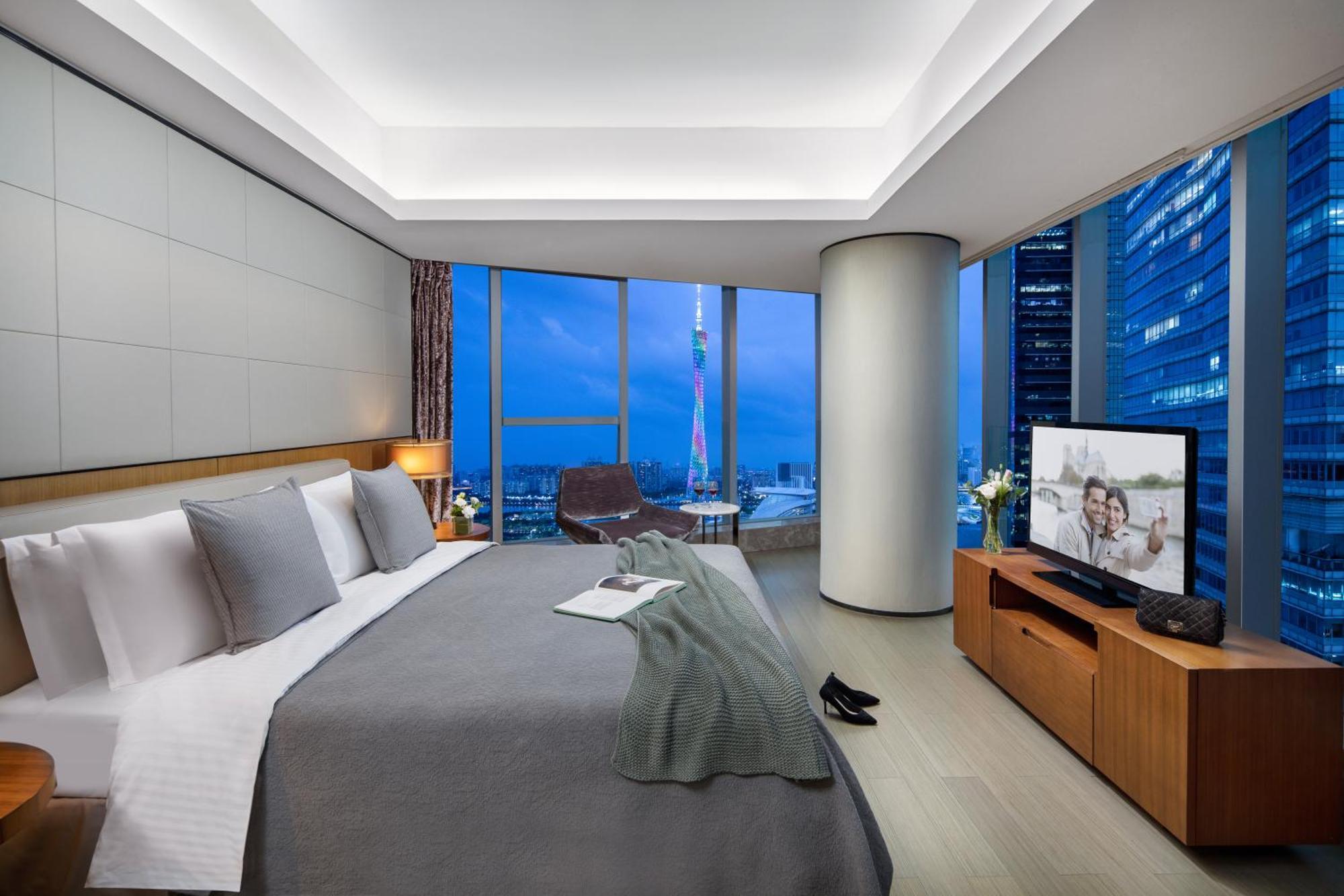 Apartmán Ascott Ifc Kanton Exteriér fotografie