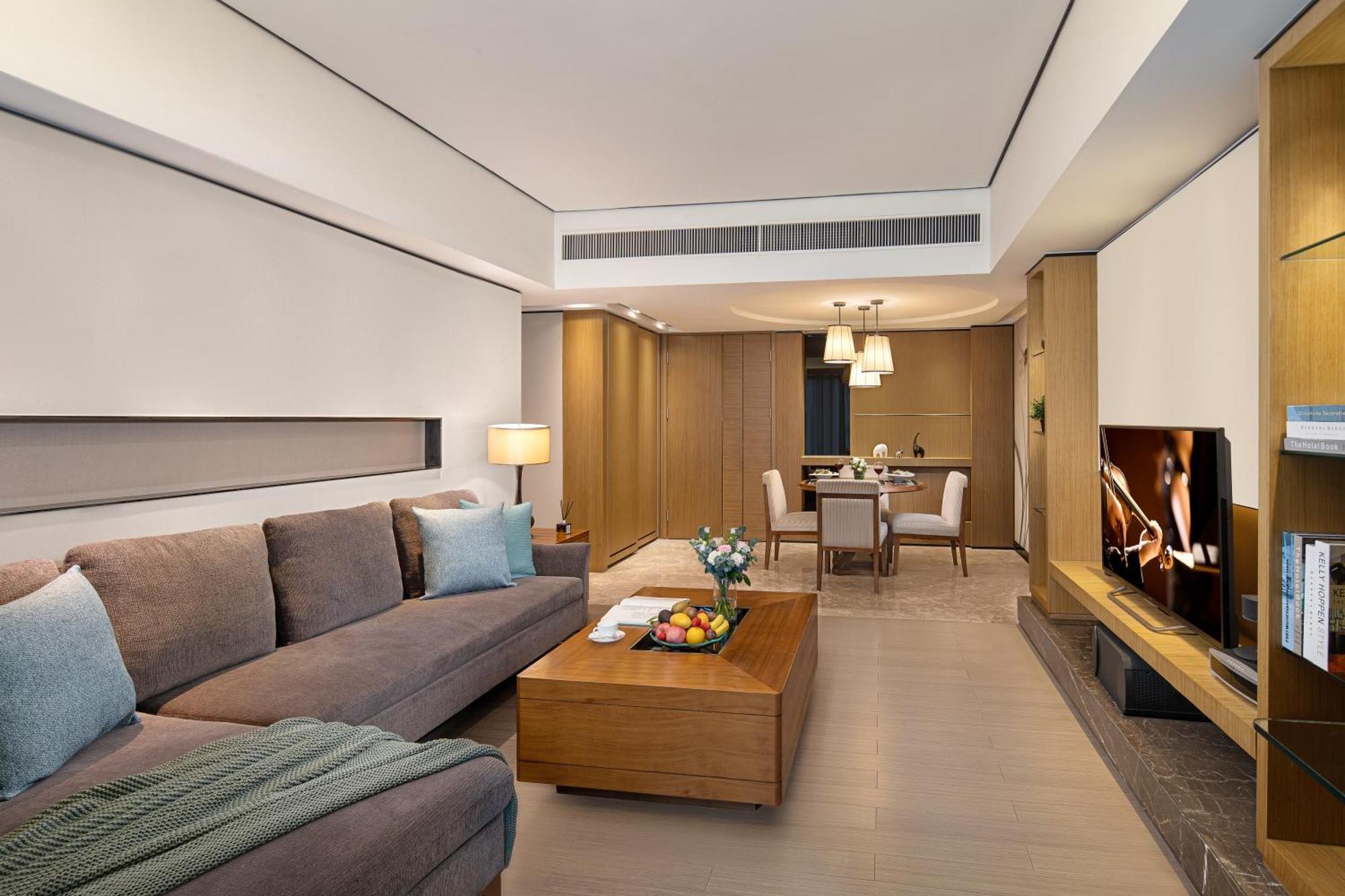 Apartmán Ascott Ifc Kanton Exteriér fotografie