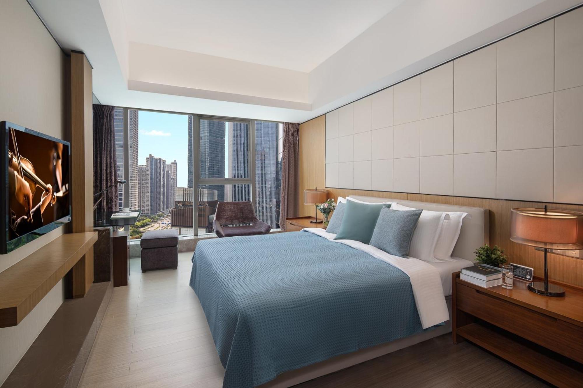 Apartmán Ascott Ifc Kanton Exteriér fotografie