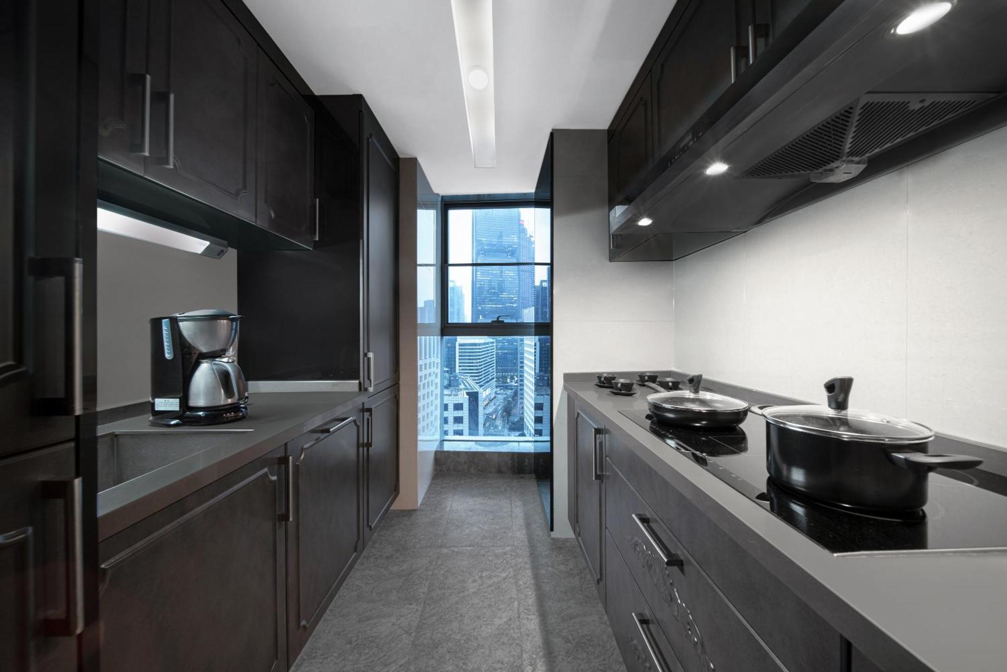 Apartmán Ascott Ifc Kanton Exteriér fotografie