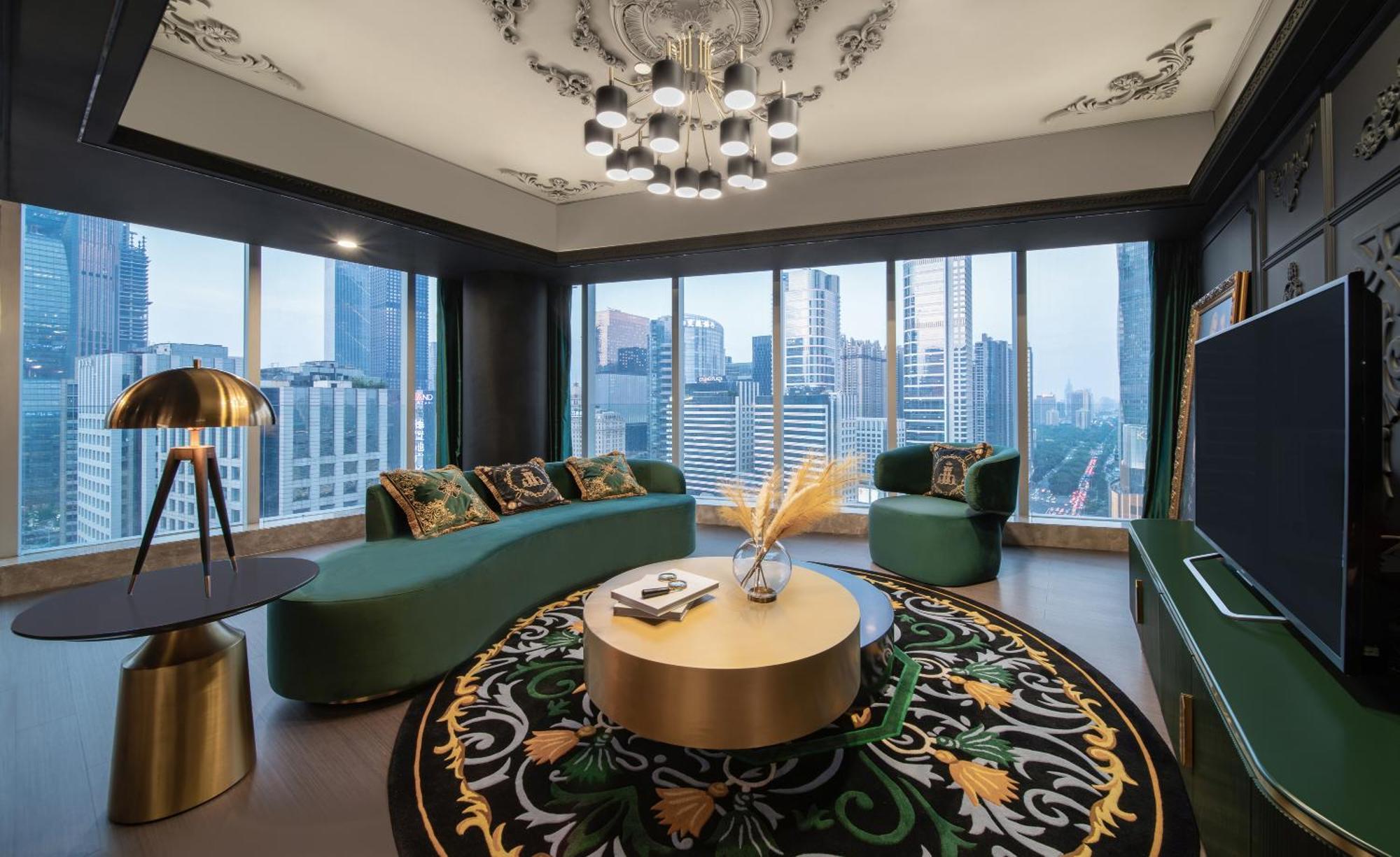 Apartmán Ascott Ifc Kanton Exteriér fotografie