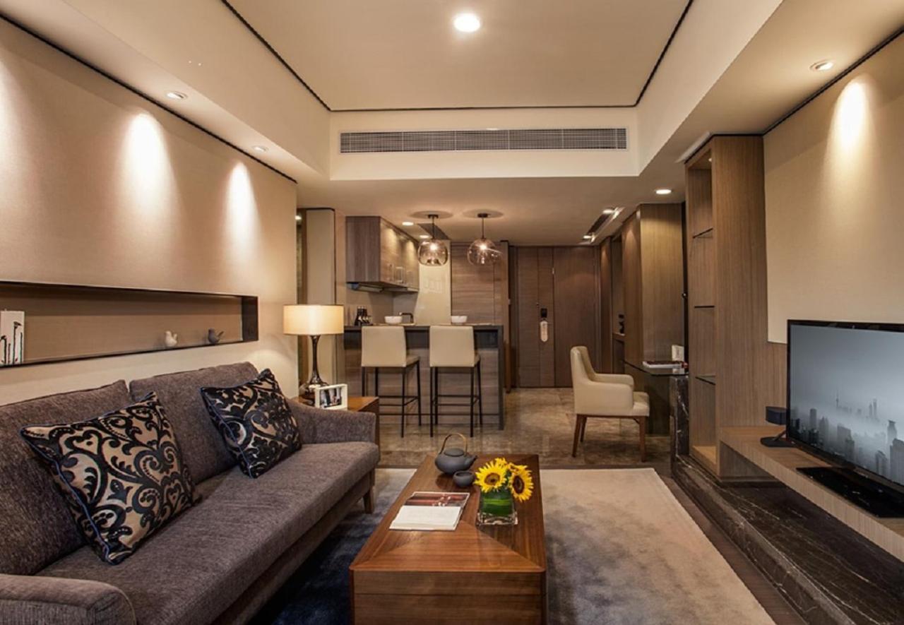 Apartmán Ascott Ifc Kanton Exteriér fotografie
